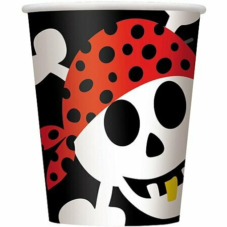 Pirates Fun Cups /8Pcs Pirates Fun Cups /8Pcs