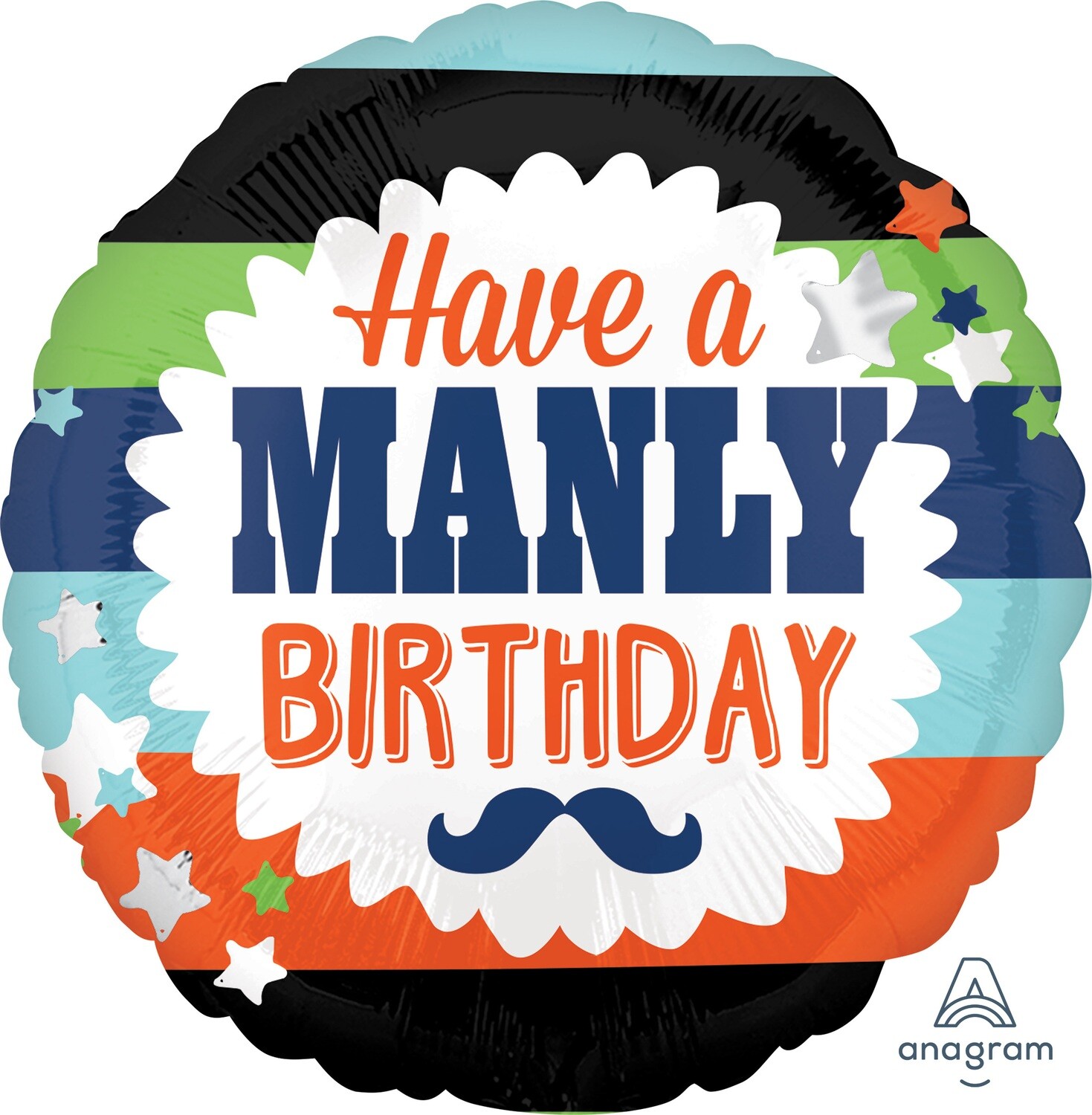 Manly Birthday Balloon