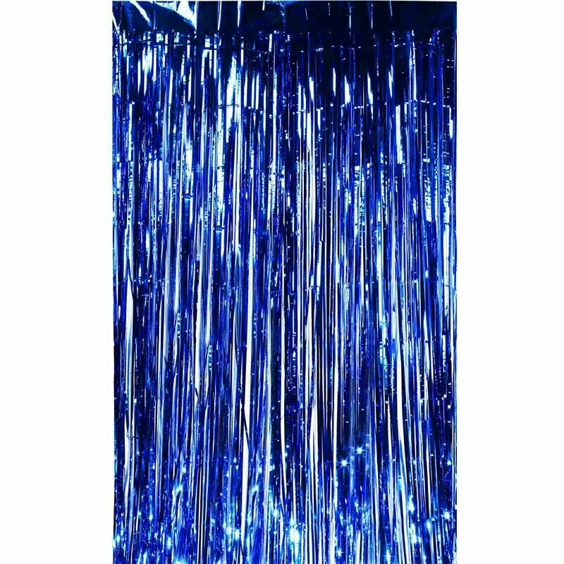 Foil Curtain Royal Blue