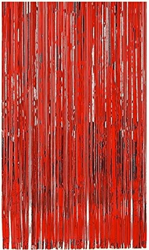 Foil Curtain Red