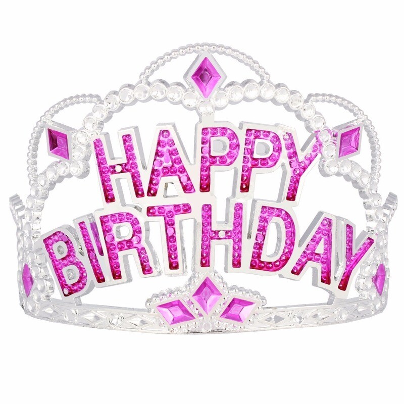 Happy Birthday Plastic Tiara /1Pc