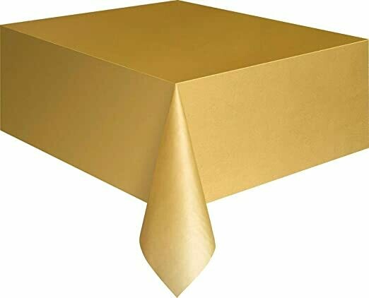 Gold Plastic Tablecover