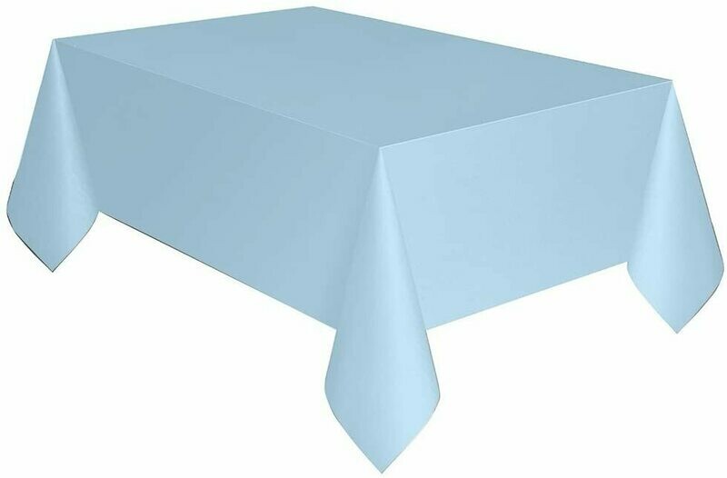 Powder Blue Plastic Tablecover