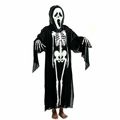 Adult Scary Skeleton Ghost Costume