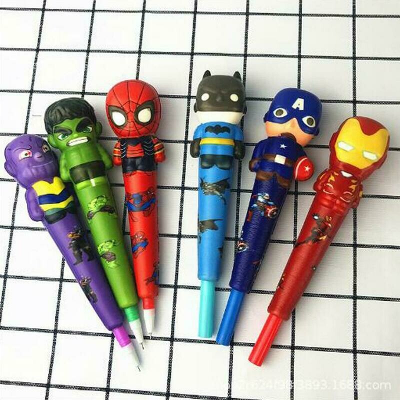 Superheroes Squishy Decompression pen /1Pc