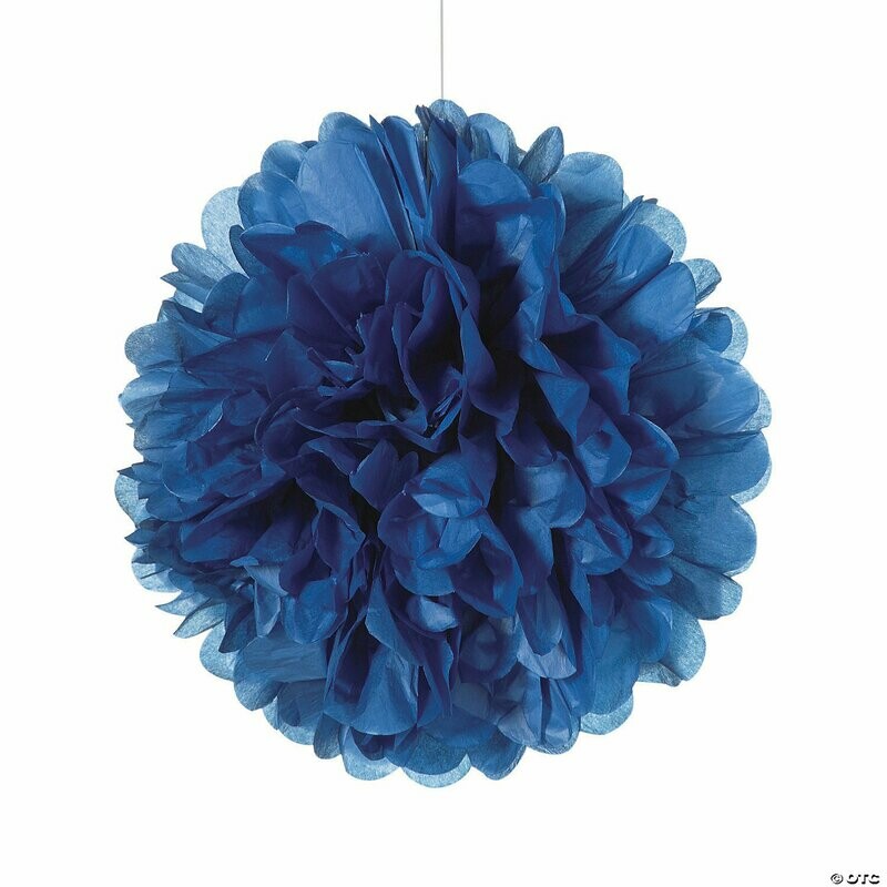 Puff Decor Royal Blue 8 in. /1Pc