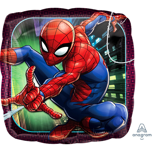 Square Spiderman Animated Foil Balloon Square Spiderman Animated Foil Balloon