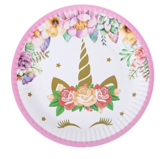 Baby Unicorn Plates /10pcs
