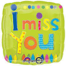I Miss You Foil Balloon