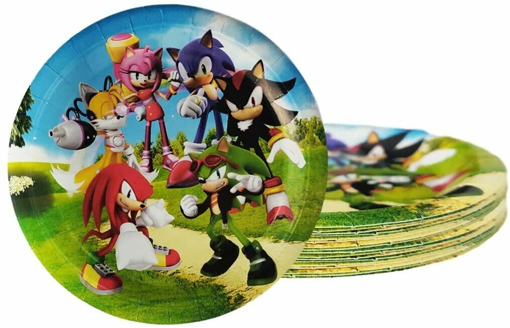 Sonic The Hedgehog Plates /10Pcs