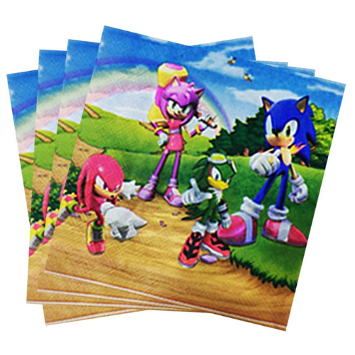 Sonic The Hedgehog Napkins /20Pcs