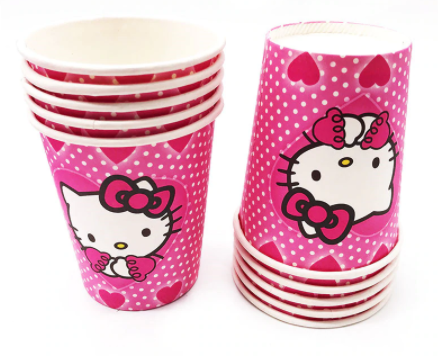 Hello Kitty Cups /10Pcs