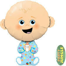 Supershape Baby Boy Fun Foil Balloon