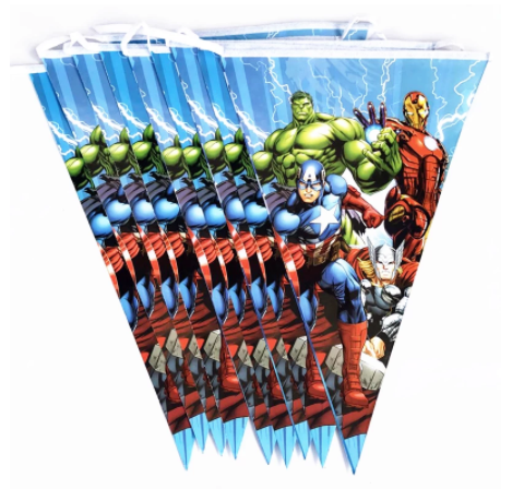 Triangle Flag Banner Avengers Multi Heroes