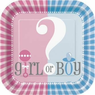 Gender Reveal Plates /10Pcs