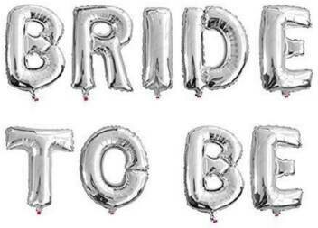 Bride To Be Foil Balloon Banner Silver