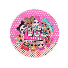 Paper plates LOL /10Pcs