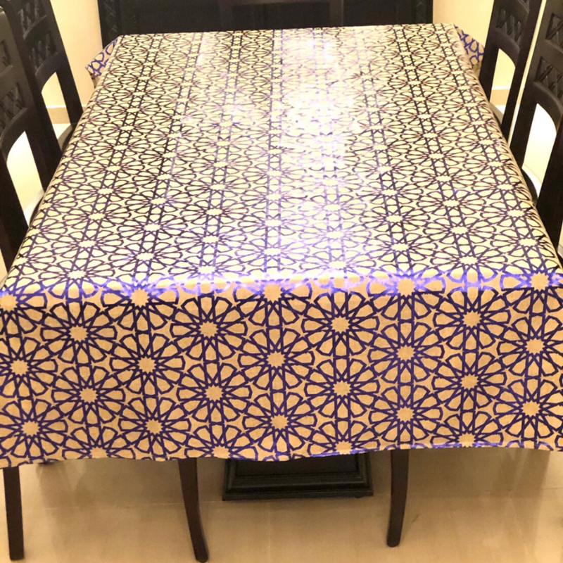 Ramadan Islamic Pattern Blue Tablecover Ramadan Islamic Pattern Blue Tablecover