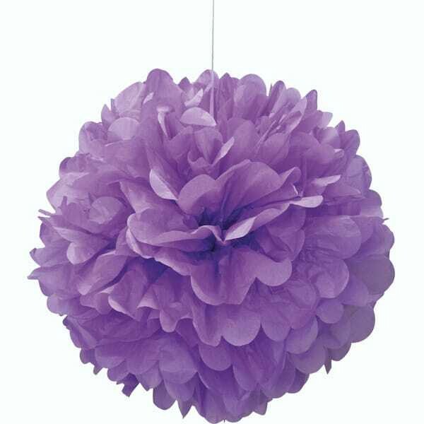 Puff Decor Pretty Purple 8 in. /1Pc