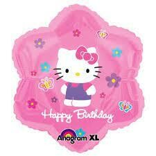 Hello Kitty Happy Birthday Flower Foil Balloon