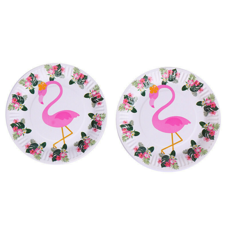 Flamingo Plates /10Pcs