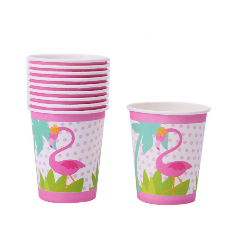 Flamingo Cups /10Pcs