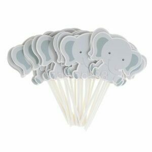 Deluxe Elephant Cupcake Toppers /6Pcs