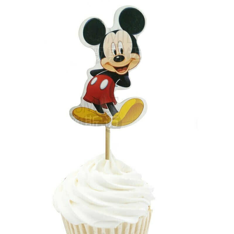 Mickey Mouse Cupcake Toppers /24Pcs