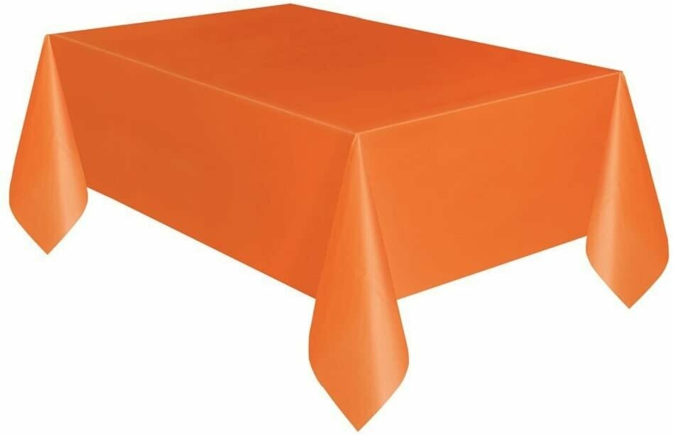 Orange Plastic Tablecover
