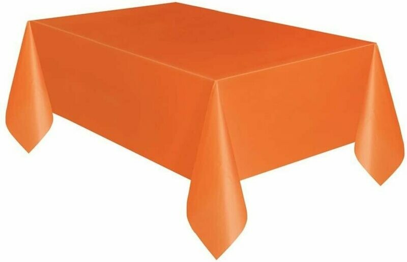 Orange Plastic Tablecover