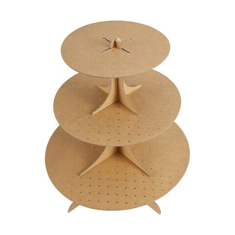 Gold Dot Cupcake Stand