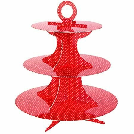 Red Dot Cupcake Stand
