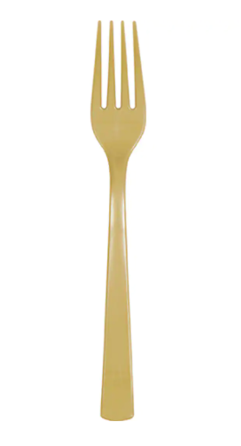 Gold Plastic Forks /20Pcs