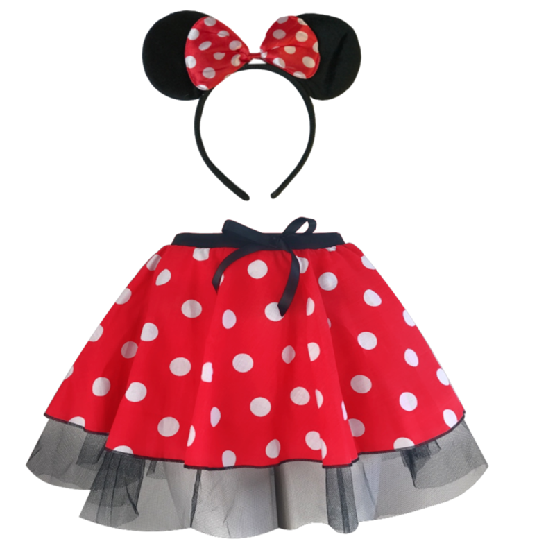 Minnie Mouse Skirt Red Set