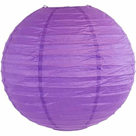 Lantern Round Pretty Purple /1Pc