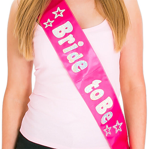 Hot Pink Bride To Be Sash