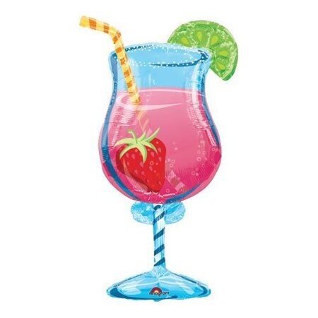 Supershape Tropical Cooler Hawaiian Foil Balloon