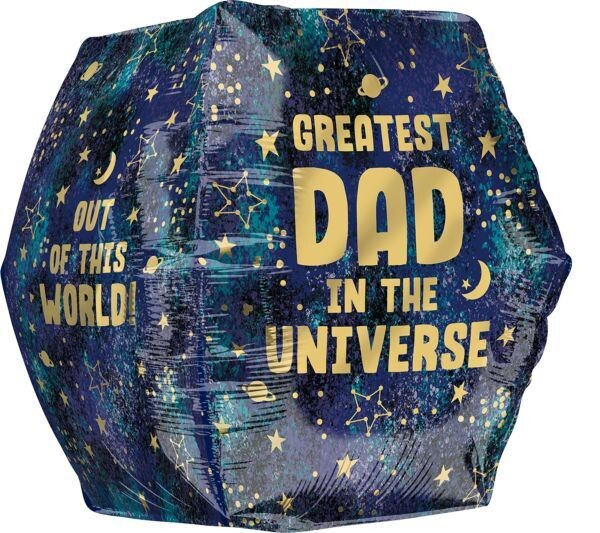 SuperShape Galaxy Dad Angles Foil Balloon