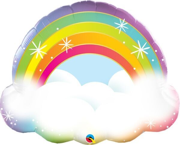 SuperShape Rainbow Cloud Foil Balloon