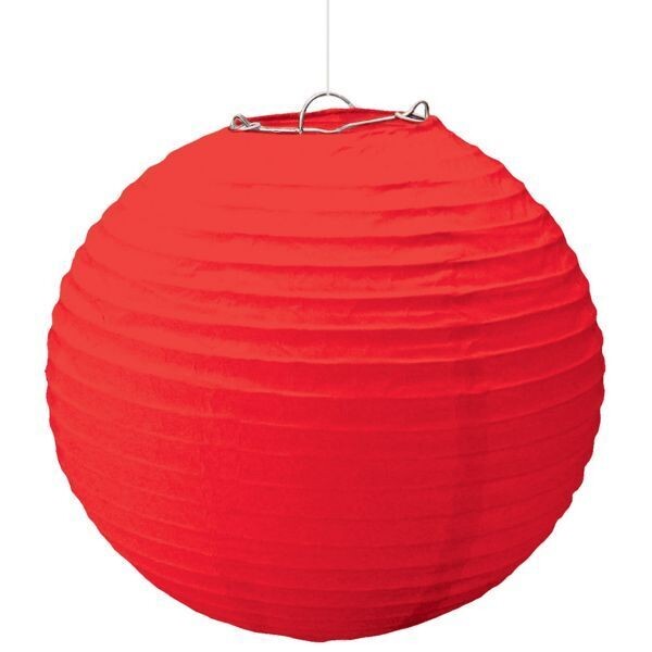 Large Lantern Round Red /1pc