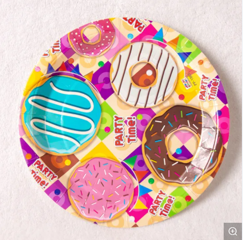 Donut Paper Plates /10Pcs