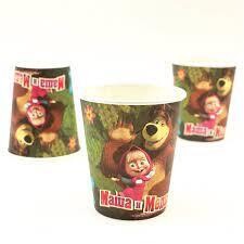 Masha And The Bear Paper Cups /10pcs