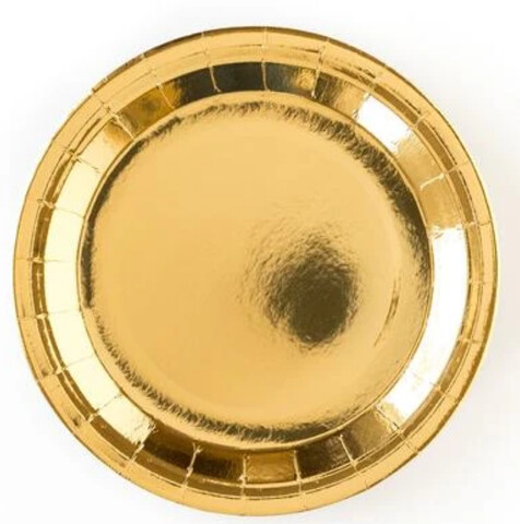 Gold Metallic Plates /10Pcs