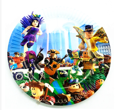 Roblox Paper Plates /10Pcs