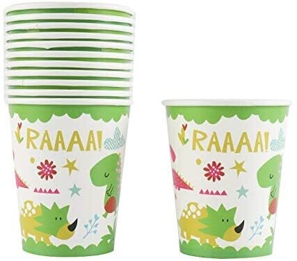 Cute Dino Paper Cups /10pcs