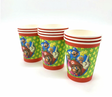 Super Mario Paper Cups /10Pcs