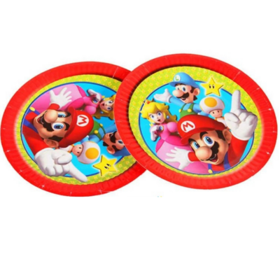 Super Mario Paper Plates /10Pcs