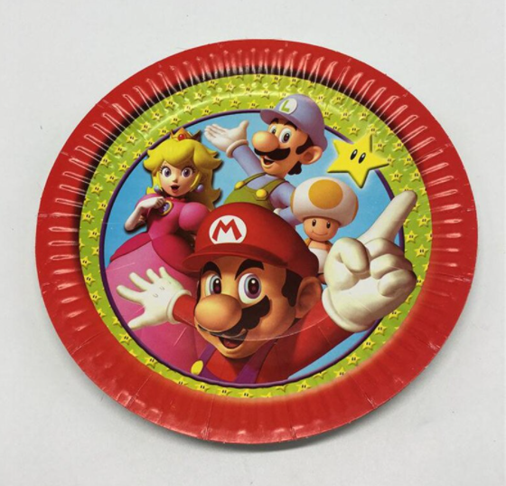 Super Mario Paper Plates /10Pcs