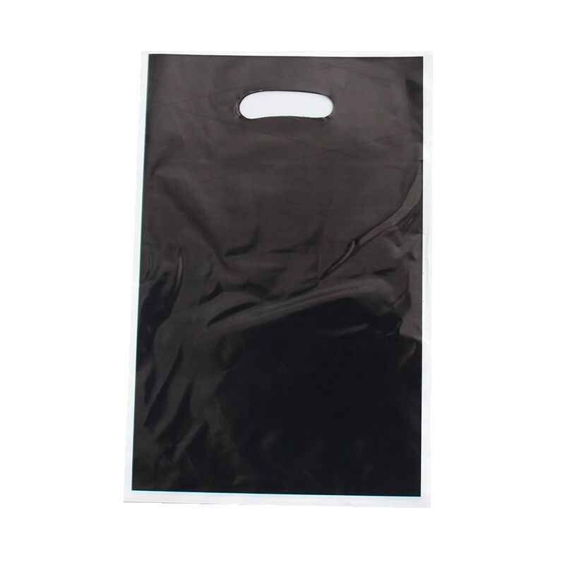 Black Plastic Loot Bags /10Pcs