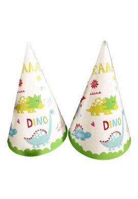 Cute Dino Paper Hats /5 Pcs